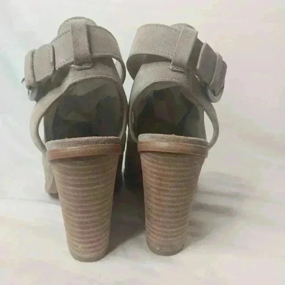 Marc Fisher, Suede Leather, Tan, Open Toe, Heeled… - image 4